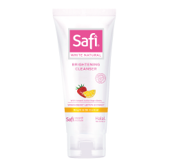 Skincare Halal Pencerah Wajah - Safi White Natural Brightening Cleanser Strawberry Lemon Extract 50gr